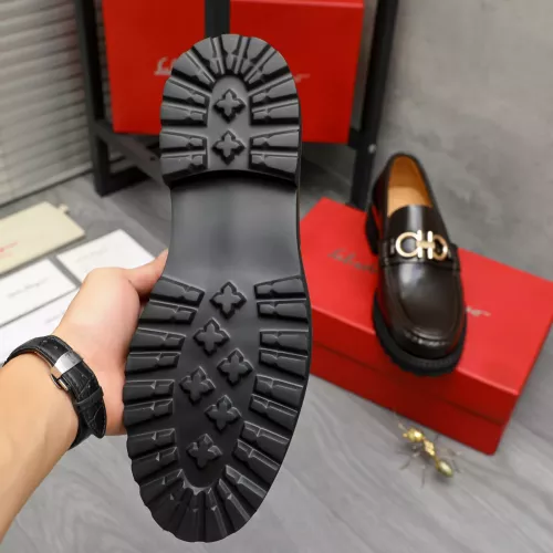 Replica Salvatore Ferragamo Leather Shoes For Men #1380714 $85.00 USD for Wholesale