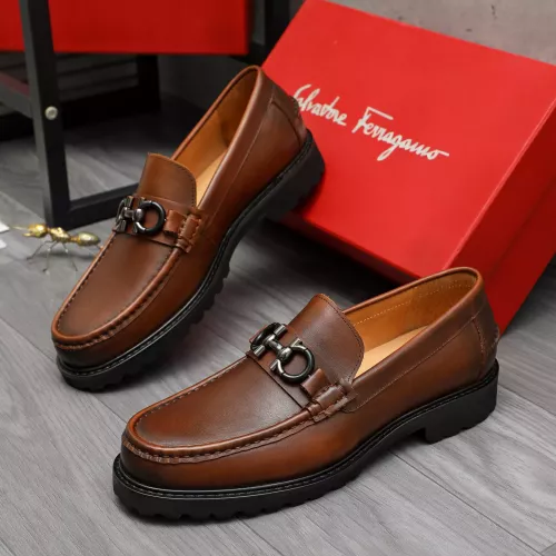 Wholesale Salvatore Ferragamo Leather Shoes For Men #1380721 $85.00 USD, Wholesale Quality Replica Salvatore Ferragamo Leather Shoes
