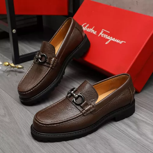 Wholesale Salvatore Ferragamo Leather Shoes For Men #1380722 $85.00 USD, Wholesale Quality Replica Salvatore Ferragamo Leather Shoes