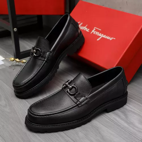 Wholesale Salvatore Ferragamo Leather Shoes For Men #1380724 $85.00 USD, Wholesale Quality Replica Salvatore Ferragamo Leather Shoes