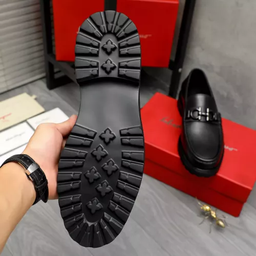 Replica Salvatore Ferragamo Leather Shoes For Men #1380725 $85.00 USD for Wholesale