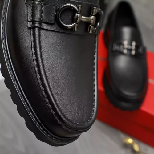 Replica Salvatore Ferragamo Leather Shoes For Men #1380725 $85.00 USD for Wholesale