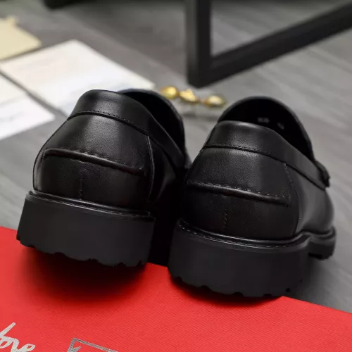 Replica Salvatore Ferragamo Leather Shoes For Men #1380725 $85.00 USD for Wholesale
