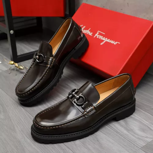 Wholesale Salvatore Ferragamo Leather Shoes For Men #1380726 $85.00 USD, Wholesale Quality Replica Salvatore Ferragamo Leather Shoes
