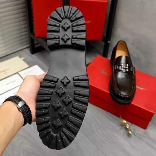 Replica Salvatore Ferragamo Leather Shoes For Men #1380726 $85.00 USD for Wholesale