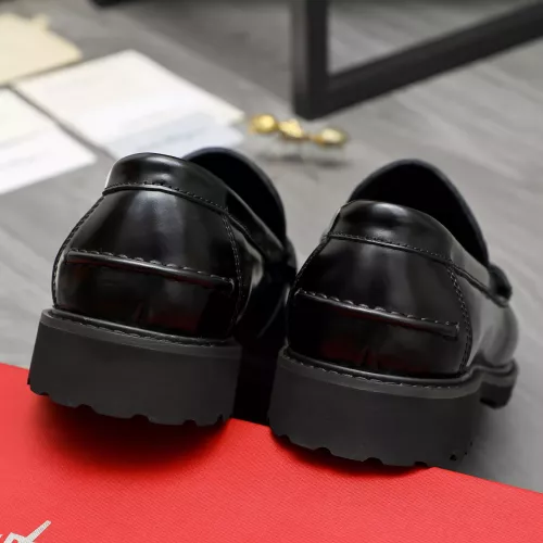 Replica Salvatore Ferragamo Leather Shoes For Men #1380727 $85.00 USD for Wholesale