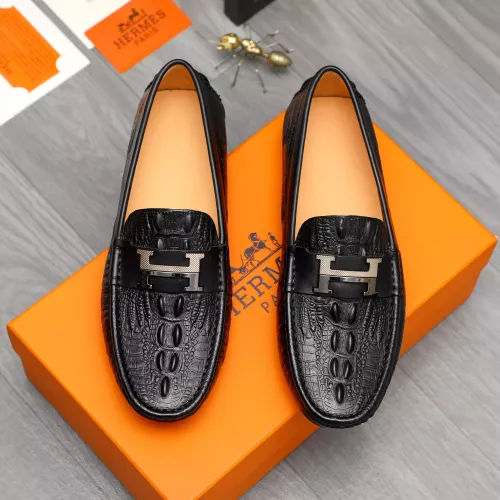 Wholesale Hermes Leather Shoes For Men #1380728 $76.00 USD, Wholesale Quality Replica Hermes Leather Shoes