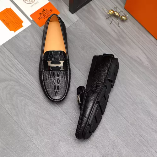 Replica Hermes Leather Shoes For Men #1380728 $76.00 USD for Wholesale