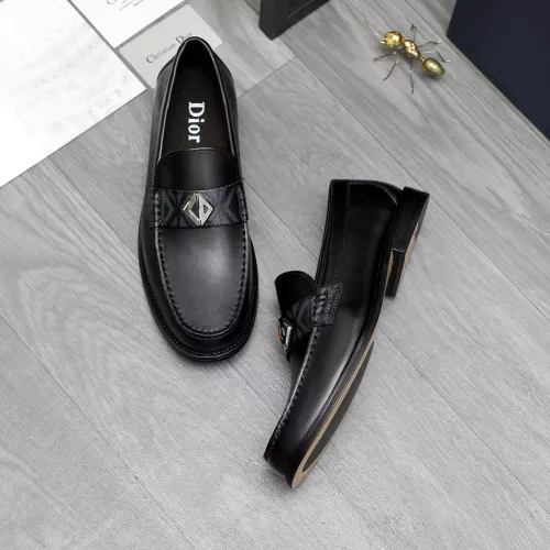 Replica Christian Dior Leather Shoes For Men #1380729 $82.00 USD for Wholesale