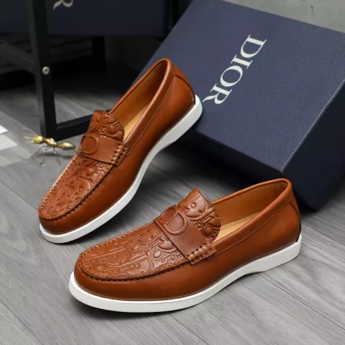 Wholesale Christian Dior Leather Shoes For Men #1380730 $88.00 USD, Wholesale Quality Replica Christian Dior Leather Shoes