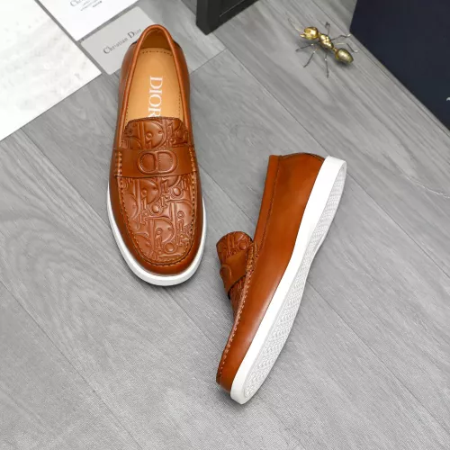Replica Christian Dior Leather Shoes For Men #1380730 $88.00 USD for Wholesale