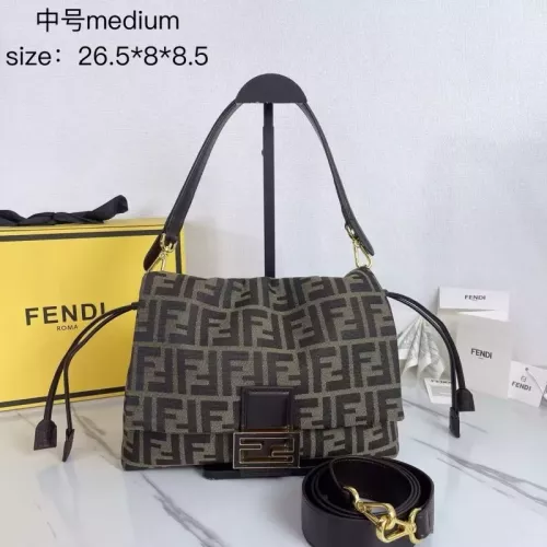 Wholesale Fendi AAA Quality Shoulder Bags For Women #1380875 $140.00 USD, Wholesale Quality Replica Fendi AAA Quality Shoulder Bags
