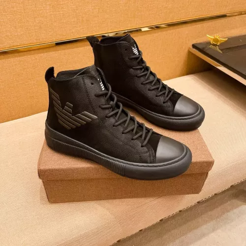 Wholesale Armani High Tops Shoes For Men #1380894 $82.00 USD, Wholesale Quality Replica Armani High Tops Shoes