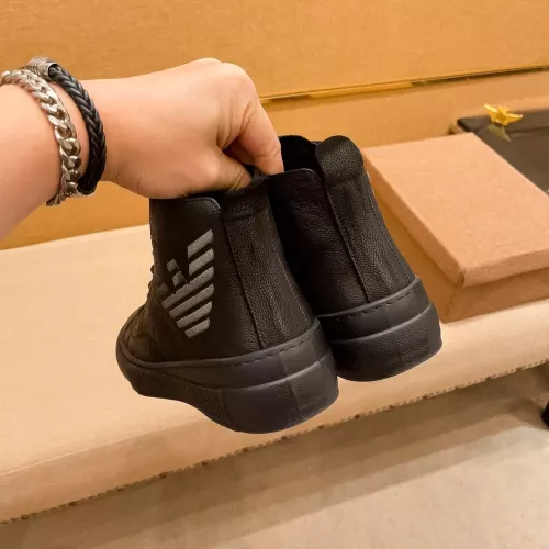 Replica Armani High Tops Shoes For Men #1380894 $82.00 USD for Wholesale