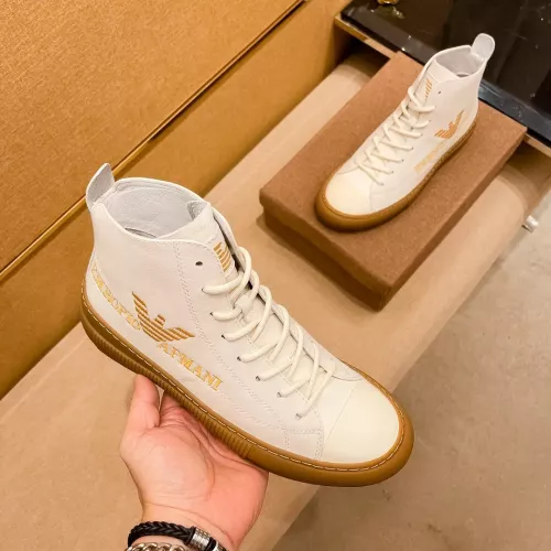 Replica Armani High Tops Shoes For Men #1380895 $85.00 USD for Wholesale