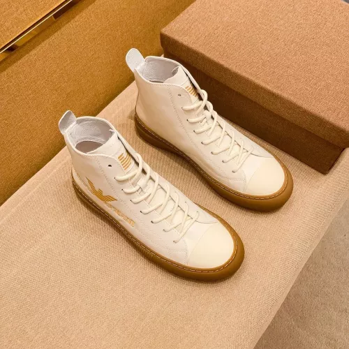 Replica Armani High Tops Shoes For Men #1380895 $85.00 USD for Wholesale