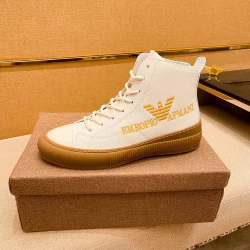 Replica Armani High Tops Shoes For Men #1380895 $85.00 USD for Wholesale