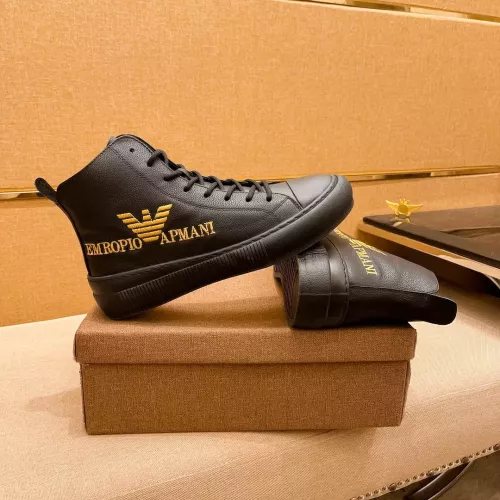 Replica Armani High Tops Shoes For Men #1380896 $85.00 USD for Wholesale