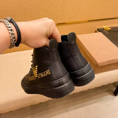 Replica Armani High Tops Shoes For Men #1380896 $85.00 USD for Wholesale
