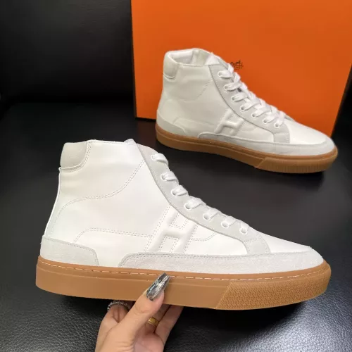 Wholesale Hermes High Tops Shoes For Men #1380916 $132.00 USD, Wholesale Quality Replica Hermes High Tops Shoes