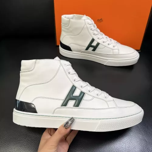 Wholesale Hermes High Tops Shoes For Men #1380917 $132.00 USD, Wholesale Quality Replica Hermes High Tops Shoes
