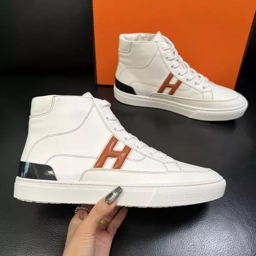 Wholesale Hermes High Tops Shoes For Men #1380919 $132.00 USD, Wholesale Quality Replica Hermes High Tops Shoes