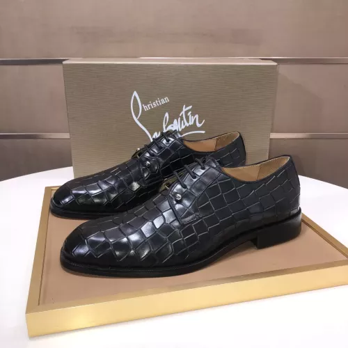 Wholesale Christian Louboutin Leather Shoes For Men #1381056 $112.00 USD, Wholesale Quality Replica Christian Louboutin Leather Shoes