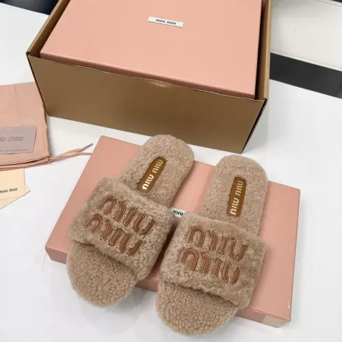 Wholesale MIU MIU Slippers For Women #1381060 $88.00 USD, Wholesale Quality Replica MIU MIU Slippers