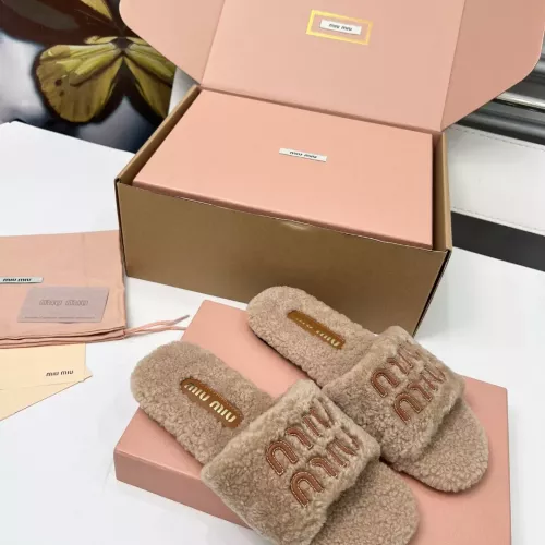 Replica MIU MIU Slippers For Women #1381060 $88.00 USD for Wholesale