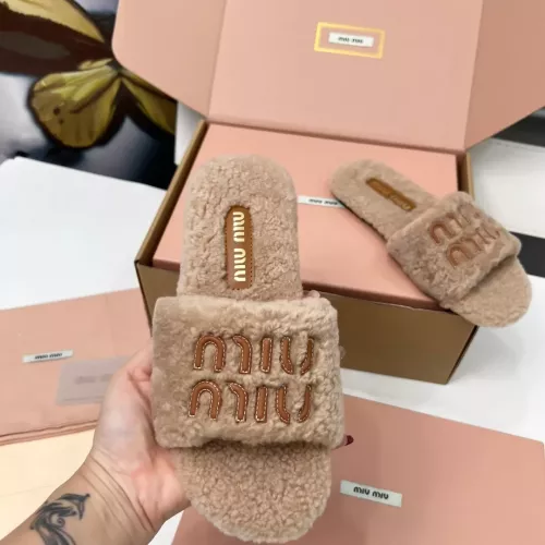 Replica MIU MIU Slippers For Women #1381060 $88.00 USD for Wholesale