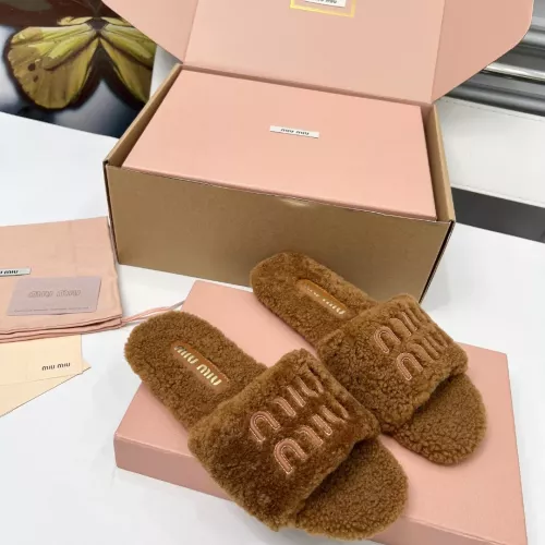 Replica MIU MIU Slippers For Women #1381061 $88.00 USD for Wholesale