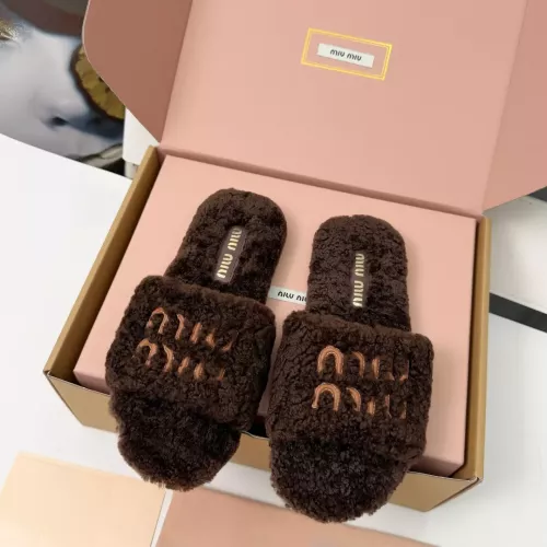 Wholesale MIU MIU Slippers For Women #1381062 $88.00 USD, Wholesale Quality Replica MIU MIU Slippers