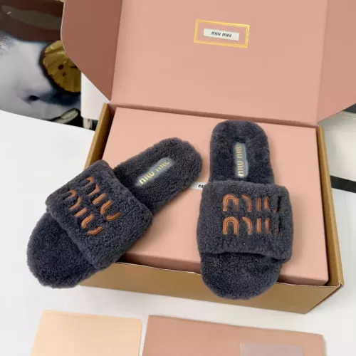 Wholesale MIU MIU Slippers For Women #1381064 $88.00 USD, Wholesale Quality Replica MIU MIU Slippers