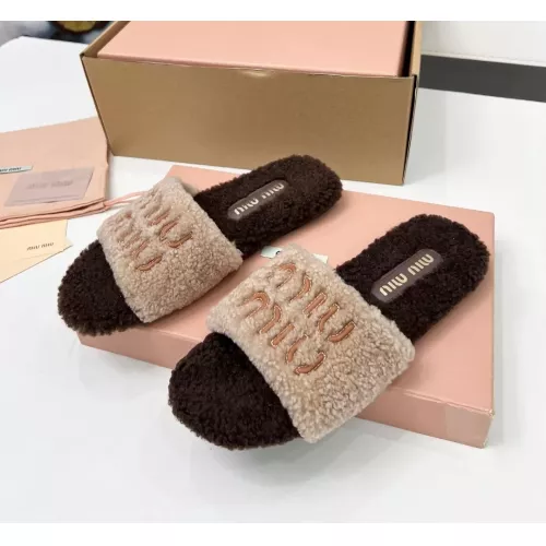 Wholesale MIU MIU Slippers For Women #1381068 $88.00 USD, Wholesale Quality Replica MIU MIU Slippers