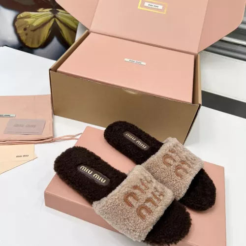 Replica MIU MIU Slippers For Women #1381068 $88.00 USD for Wholesale