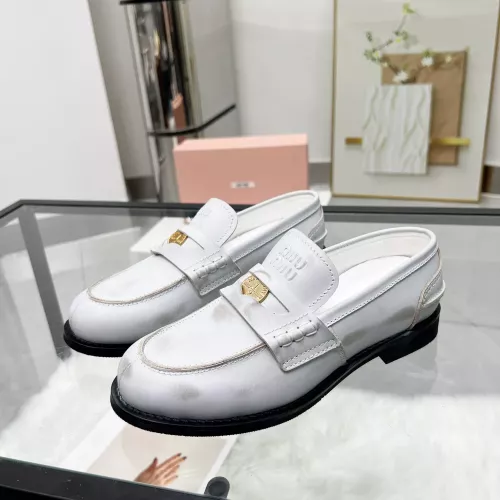 Wholesale MIU MIU Leather Shoes For Women #1381079 $102.00 USD, Wholesale Quality Replica MIU MIU Leather Shoes