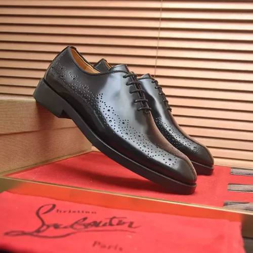 Replica Christian Louboutin Leather Shoes For Men #1381107 $112.00 USD for Wholesale