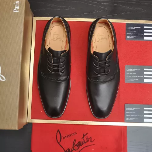 Replica Christian Louboutin Leather Shoes For Men #1381109 $112.00 USD for Wholesale