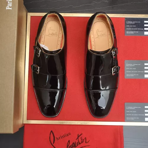 Replica Christian Louboutin Leather Shoes For Men #1381112 $112.00 USD for Wholesale