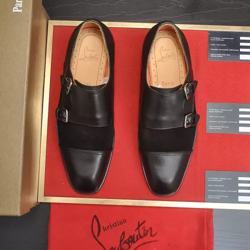 Replica Christian Louboutin Leather Shoes For Men #1381113 $112.00 USD for Wholesale