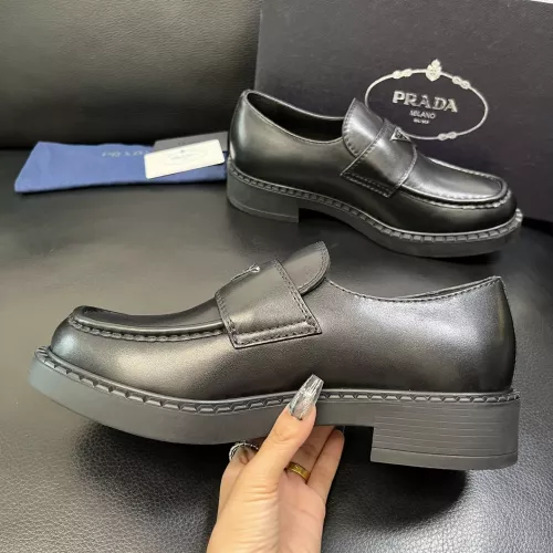 Replica Prada Leather Shoes For Men #1381119 $135.00 USD for Wholesale