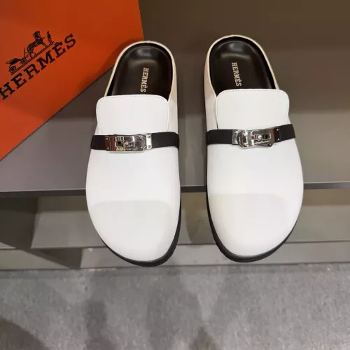 Replica Hermes Slippers For Men #1381136 $72.00 USD for Wholesale