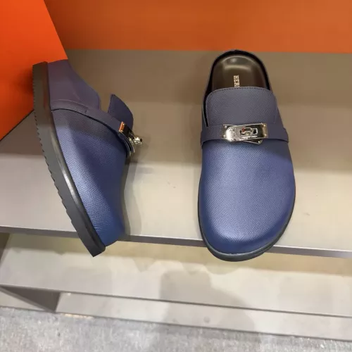 Replica Hermes Slippers For Men #1381138 $72.00 USD for Wholesale