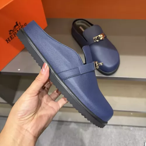Replica Hermes Slippers For Men #1381138 $72.00 USD for Wholesale