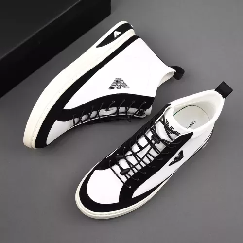 Replica Armani High Tops Shoes For Men #1381271 $85.00 USD for Wholesale
