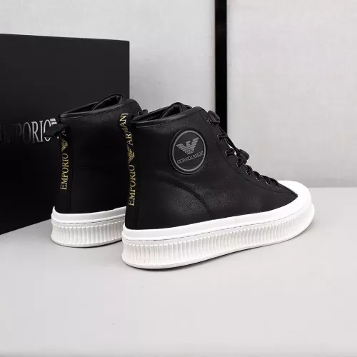 Replica Armani High Tops Shoes For Men #1381274 $88.00 USD for Wholesale