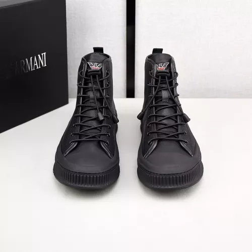 Replica Armani High Tops Shoes For Men #1381275 $88.00 USD for Wholesale