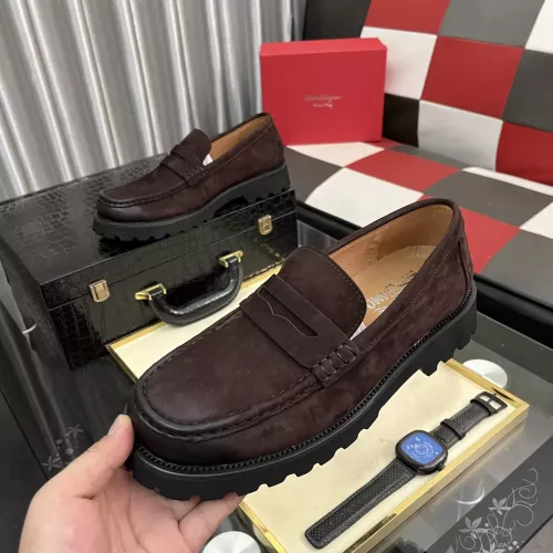 Wholesale Salvatore Ferragamo Leather Shoes For Men #1381282 $98.00 USD, Wholesale Quality Replica Salvatore Ferragamo Leather Shoes