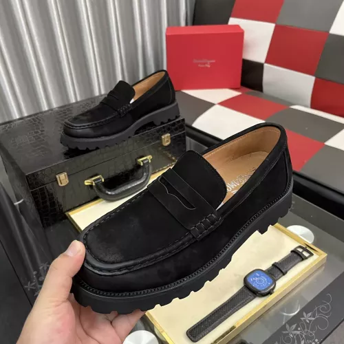 Wholesale Salvatore Ferragamo Leather Shoes For Men #1381283 $98.00 USD, Wholesale Quality Replica Salvatore Ferragamo Leather Shoes