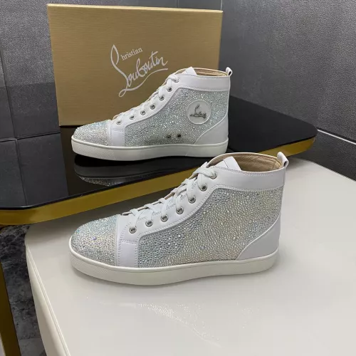 Wholesale Christian Louboutin High Top Shoes For Men #1381346 $92.00 USD, Wholesale Quality Replica Christian Louboutin High Top Shoes